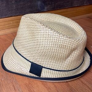 Henschel Hat Co. Straw Checkered Panama Fedora Hat Size XL